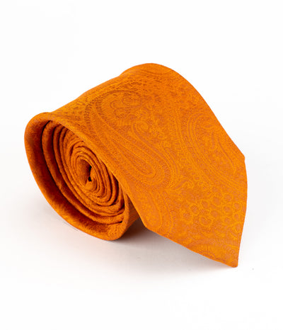 Orange Paisley Tie